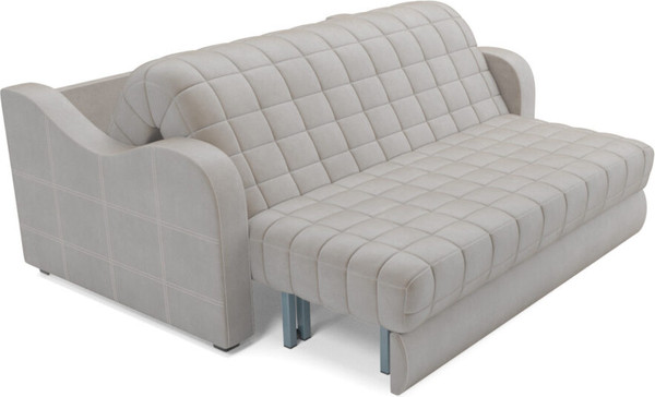 Изображение товара Диван Mebel-Ars Аккордеон Барон №4 НПБ 140x200 (бархат бежевый Star Velvet 6 Light Beige)