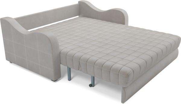 Изображение товара Диван Mebel-Ars Аккордеон Барон №4 НПБ 140x200 (бархат бежевый Star Velvet 6 Light Beige)