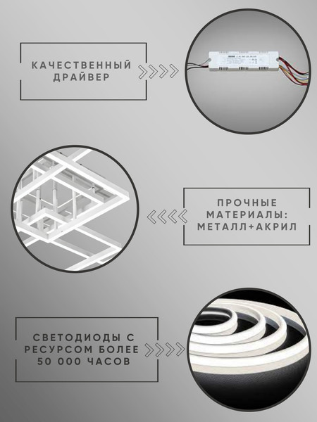 Изображение товара Люстра Aitin-Pro H77150/2+2 (белый/хром)