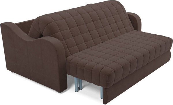 Изображение товара Диван Mebel-Ars Аккордеон Барон №4 НПБ 140x200 (велюр молочный шоколад НВ-178/13)