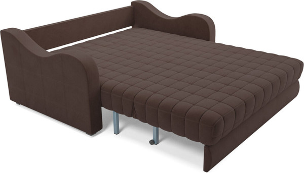 Изображение товара Диван Mebel-Ars Аккордеон Барон №4 НПБ 140x200 (велюр молочный шоколад НВ-178/13)