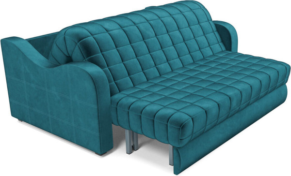 Изображение товара Диван Mebel-Ars Аккордеон Барон №4 НПБ 180x200 (бархат синий/зеленый Star Velvet 43 Black Green)