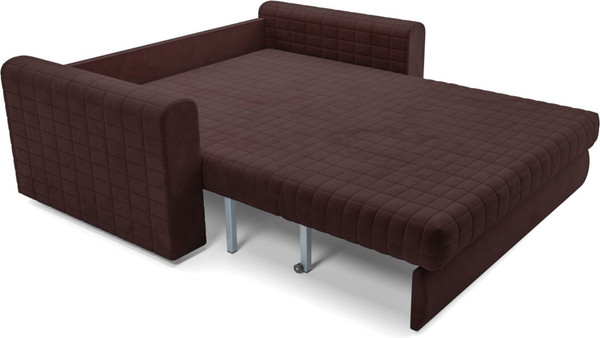 Изображение товара Диван Mebel-Ars Аккордеон Барон №5 НПБ 120x200 (велюр шоколад HB-178/16)