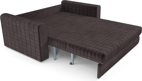 Изображение товара Диван Mebel-Ars Аккордеон Барон №5 НПБ 140x200 (бархат шоколадный Star Velvet 60 Coffee)