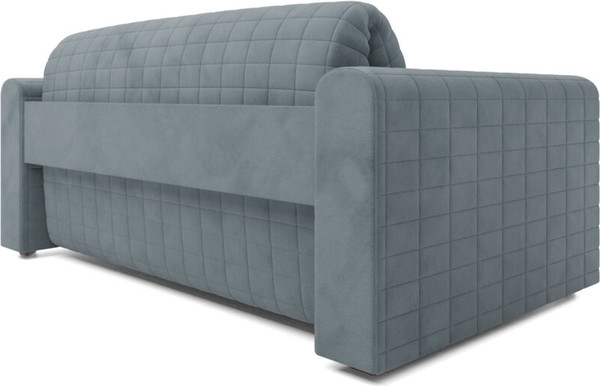 Изображение товара Диван Mebel-Ars Аккордеон Барон №5 НПБ 140x200 (велюр серый/синий HB-178/26)