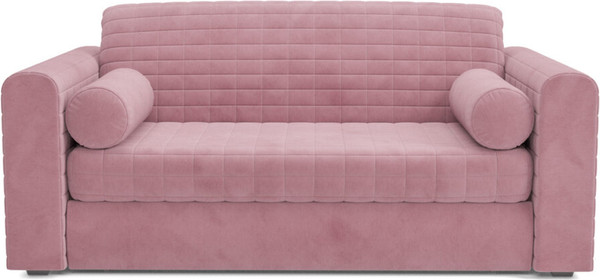 Изображение товара Диван Mebel-Ars Аккордеон Барон №5 НПБ 155x200 (велюр пудра НВ-178/18)