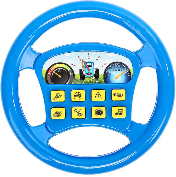 Изображение товара Развивающая игрушка Играем вместе Музыкальный руль Синий Трактор / ZY839630-R2