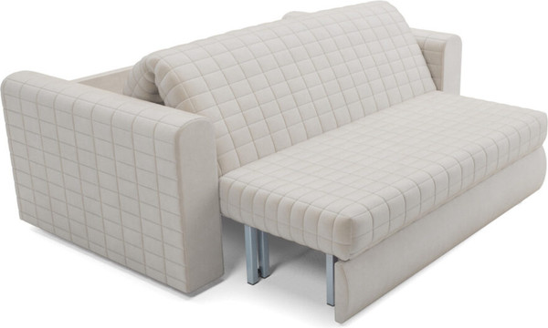 Изображение товара Диван Mebel-Ars Аккордеон Барон №5 НПБ 180x200 (бархат бежевый Star Velvet 6 Light Beige)