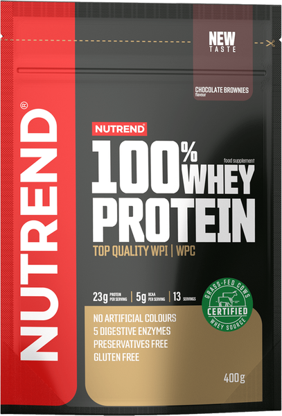 Изображение товара Протеин Nutrend 100% Whey Protein (400г, шоколадный брауни)