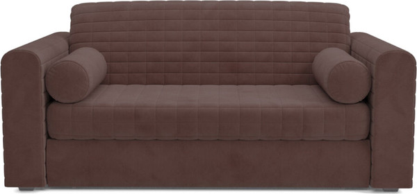 Изображение товара Диван Mebel-Ars Аккордеон Барон №5 НПБ 180x200 (велюр молочный шоколад НВ-178/13)