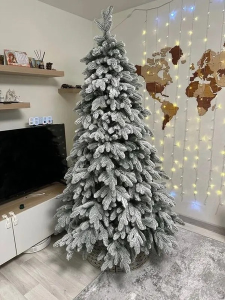 Изображение товара Ель искусственная National Tree Company Эверест стройная заснеженная / ЭВ/ЗСН-230 (230см)