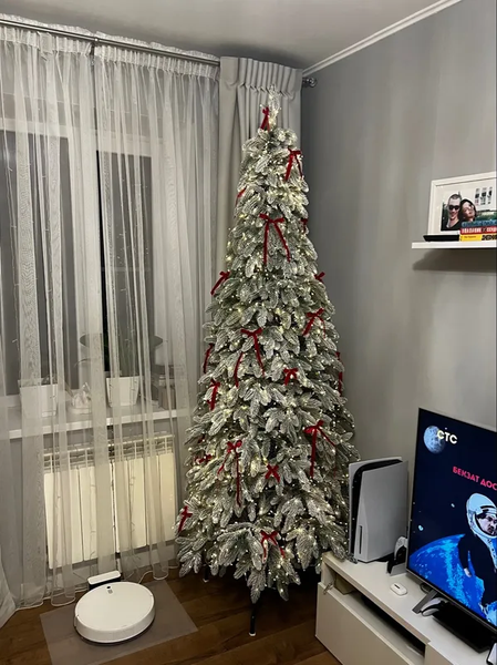 Изображение товара Ель искусственная National Tree Company Эверест стройная заснеженная / ЭВ/ЗСН-230 (230см)