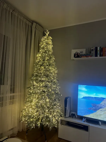 Изображение товара Ель искусственная National Tree Company Эверест стройная заснеженная / ЭВ/ЗСН-230 (230см)