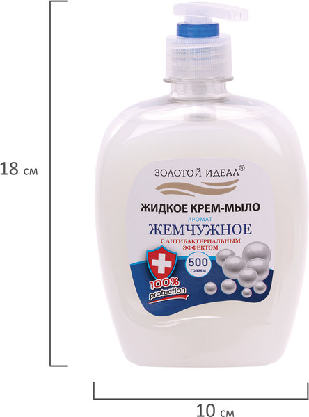 Изображение товара Мыло жидкое Золотой идеал Жемчужное / 606414 (500г)