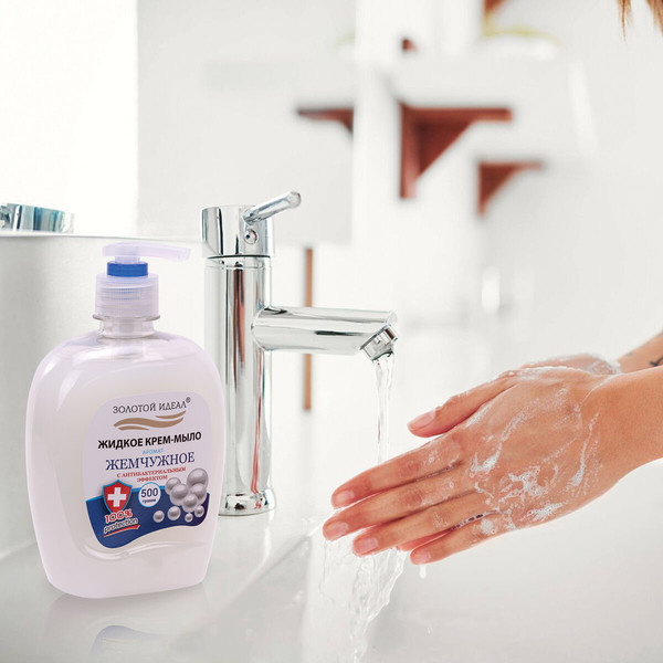 Изображение товара Мыло жидкое Золотой идеал Жемчужное / 606414 (500г)