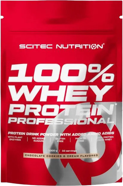 Изображение товара Протеин Scitec Nutrition Whey Protein Prof (1000г, шоколад-печенье сливки)