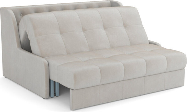 Изображение товара Диван Mebel-Ars Аккордеон Барон №6 НПБ 120x200 (бархат бежевый Star Velvet 6 Light Beige)