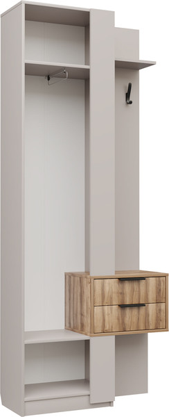 Изображение товара Секция в прихожую Аквилон Чарли №5 с ящиком левый (кашемир/авелано)