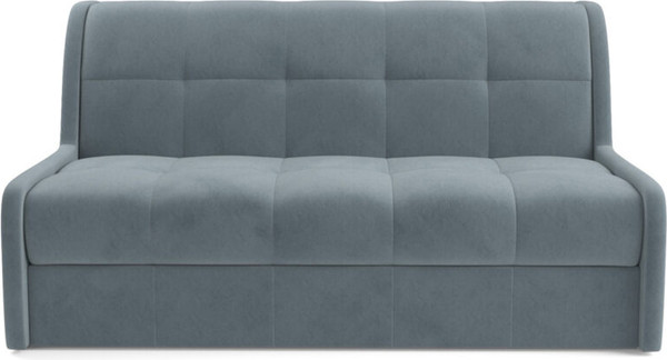 Изображение товара Диван Mebel-Ars Аккордеон Барон №6 НПБ 120x200 (велюр серый/синий HB-178/26)