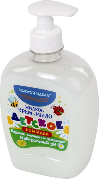 Изображение товара Крем-мыло жидкое детское Золотой идеал Ромашка / 605517 (500г)