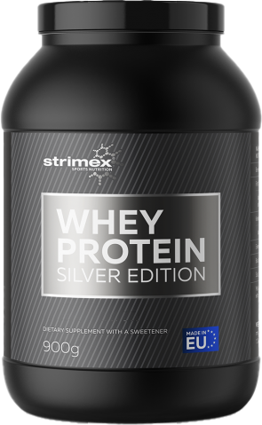 Изображение товара Протеин Strimex Whey Protein Silver Edition (900г, клубника-банан)