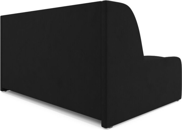 Изображение товара Диван Mebel-Ars Аккордеон Барон №6 НПБ 140x200 (велюр черный HB-178/17)