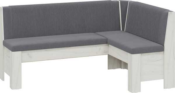 Изображение товара Уголок кухонный мягкий ТриЯ Ганновер (дуб крафт белый/микровелюр Linea Grande 83/Connect 83 серый)