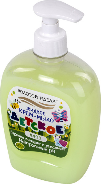 Изображение товара Крем-мыло жидкое детское Золотой идеал Алоэ / 605518 (500г)