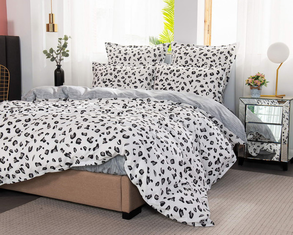 Изображение товара Комплект постельного белья Sofi de Marko Табио Евро 4н / Евро-5505 (черный/белый)