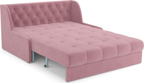 Изображение товара Диван Mebel-Ars Аккордеон Барон №6 НПБ 155x200 (велюр пудра НВ-178/18)