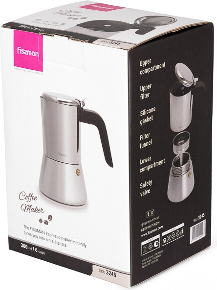 Изображение товара Гейзерная кофеварка Fissman 3245