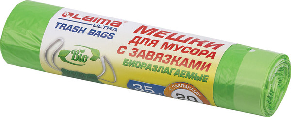 Изображение товара Пакеты для мусора Laima Ultra / 607688 (35л, 20шт)