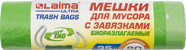 Изображение товара Пакеты для мусора Laima Ultra / 607688 (35л, 20шт)