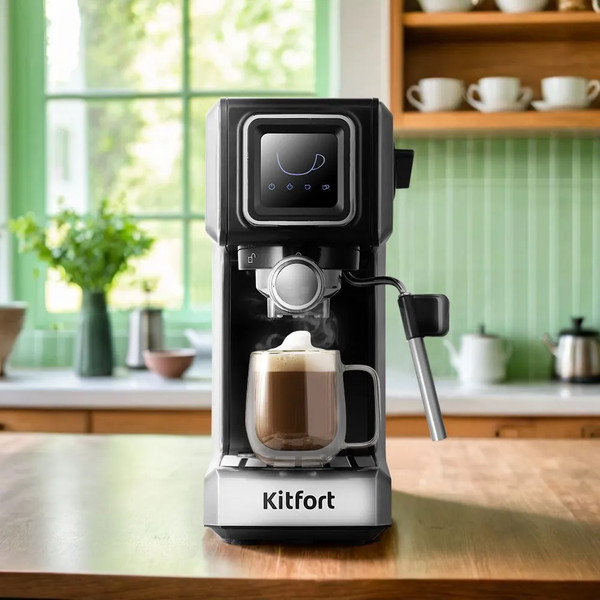 Изображение товара Кофеварка эспрессо Kitfort КТ-7495