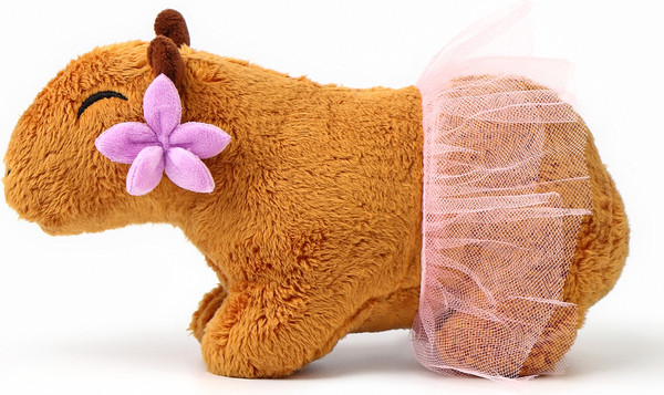 Изображение товара Мягкая игрушка Pomposhki Капибара с цветочком / 10128062