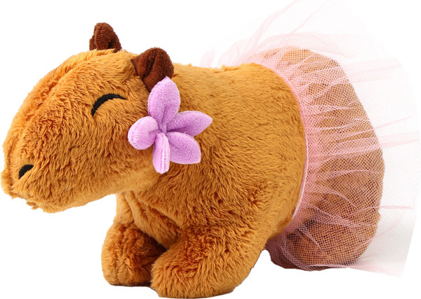 Изображение товара Мягкая игрушка Pomposhki Капибара с цветочком / 10128062