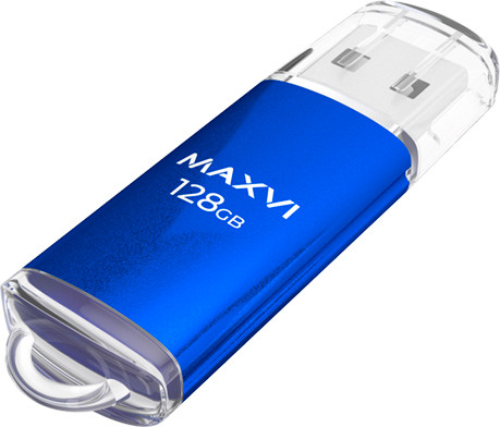 Изображение товара USB flash накопитель Maxvi MP 128GB 2.0 (синий)