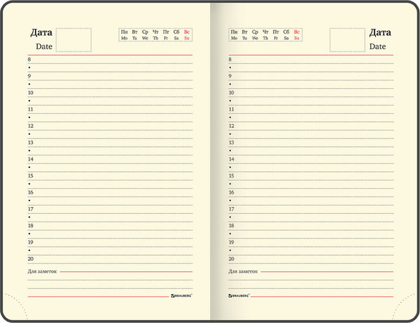 Изображение товара Ежедневник Brauberg Iguana / 114467 (160л, синий)