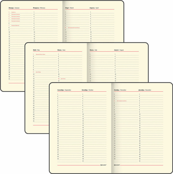 Изображение товара Еженедельник Brauberg 114477 (64л, красный)