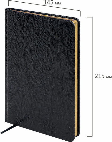 Изображение товара Еженедельник Brauberg Iguana / 114478 (64л, черный)