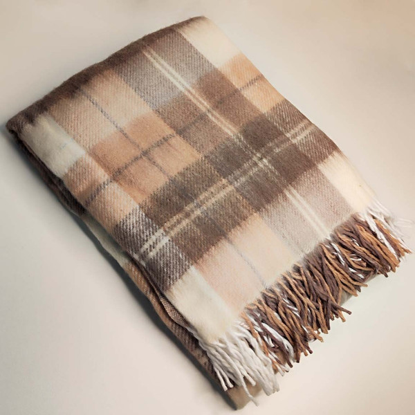 Изображение товара Плед Vladi Эльф Noah 170x210 / 50218 (белый/бежевый/светло-коричневый)