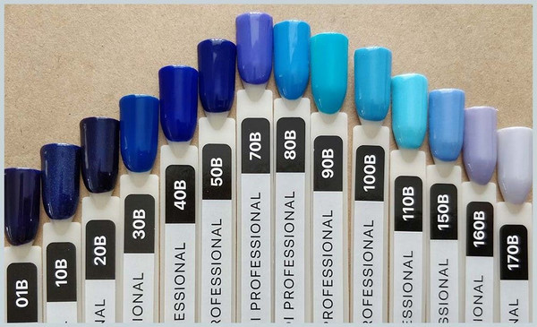 Изображение товара Гель-лак для ногтей Kodi №20B Темно-синий с шиммером, стекло (8мл)