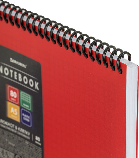 Изображение товара Блокнот Brauberg Metropolis / 115568 (80л, красный)