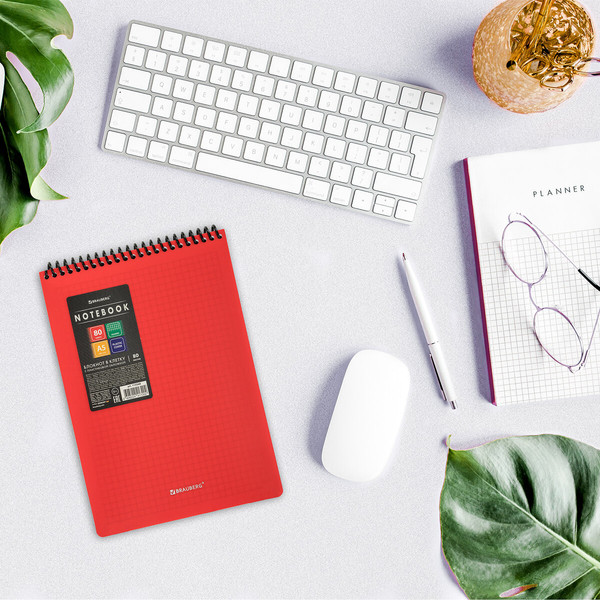 Изображение товара Блокнот Brauberg Metropolis / 115568 (80л, красный)