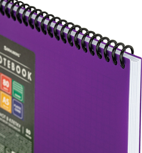 Изображение товара Блокнот Brauberg Metropolis / 115571 (80л, фиолетовый)