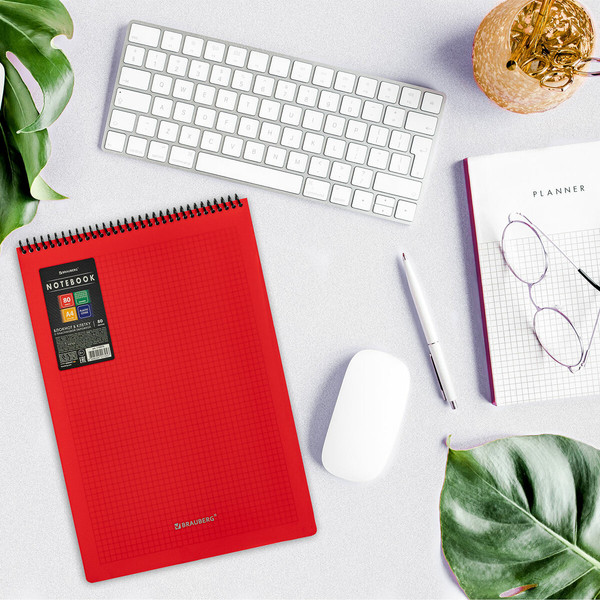 Изображение товара Блокнот Brauberg Metropolis / 115573 (80л, красный)