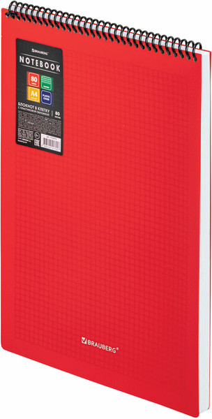Изображение товара Блокнот Brauberg Metropolis / 115573 (80л, красный)