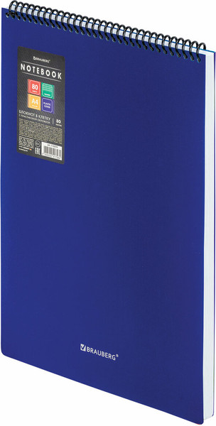 Изображение товара Блокнот Brauberg Metropolis / 115574 (80л, синий)