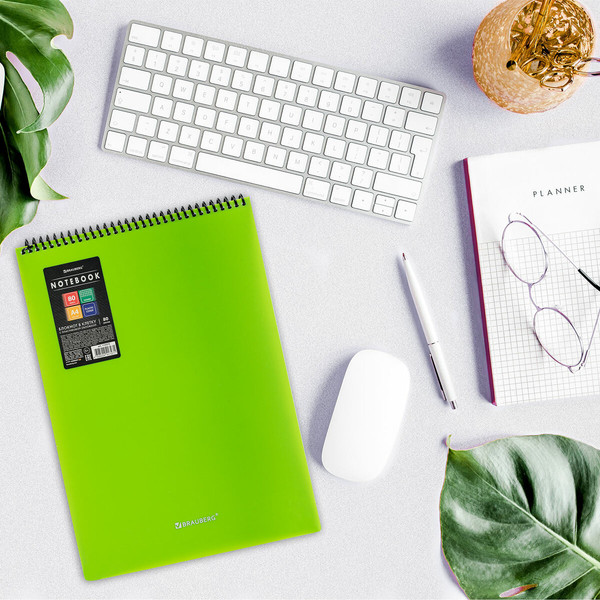 Изображение товара Блокнот Brauberg Metropolis / 115575 (80л, зеленый)