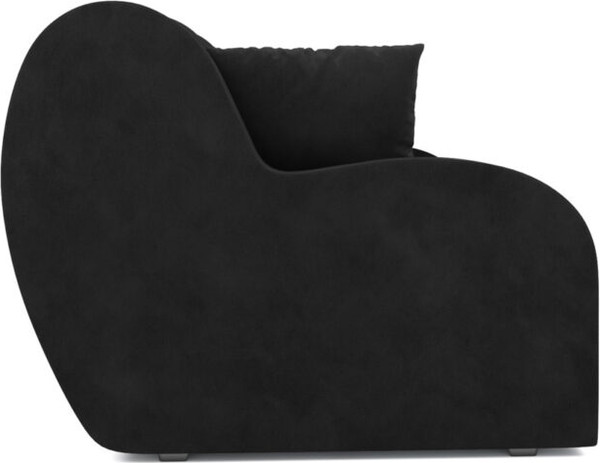 Изображение товара Диван Mebel-Ars Аккордеон Барон НПБ 120x200 (велюр черный HB-178/17)